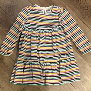 Mini Boden Multicolor Striped Casual Dress